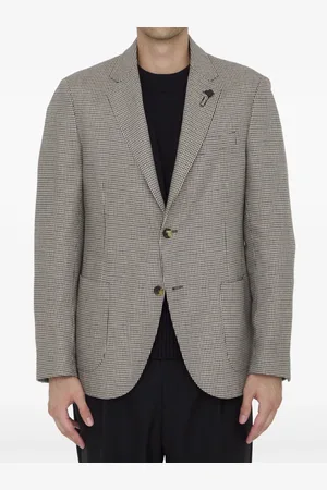 LARDINI Houndstooth-pattern blazer