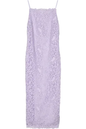 Carolina Herrera Floral-lace square-neck dress