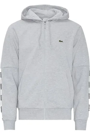 Lacoste Zipped fleece "Silver" hoodie