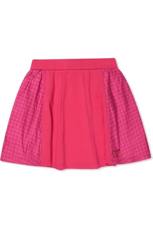 Emporio Armani Houndstooth-pattern cotton mini skirt