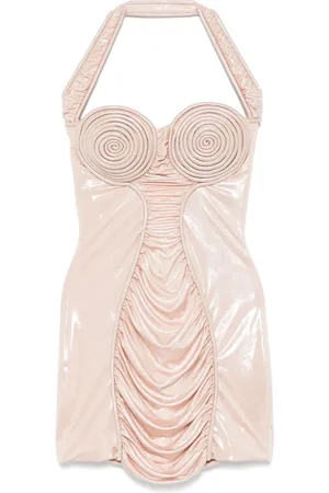 MITILIANE COUTURE Spiral-cup mini dress