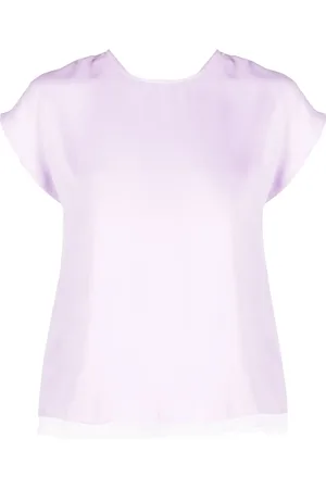 Twin-Set V-back short-sleeved blouse