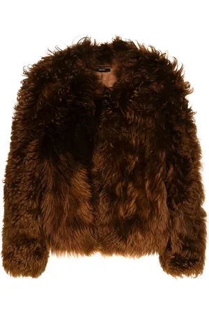 Tom Ford Shearling collarless jacket
