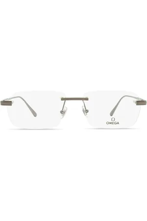 Omega OM5015 rimless-lens rectangle-frame glasses