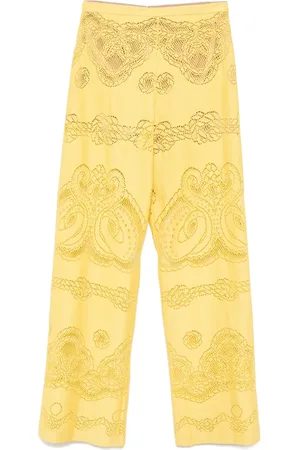 Zuhair Murad Deco lace trousers