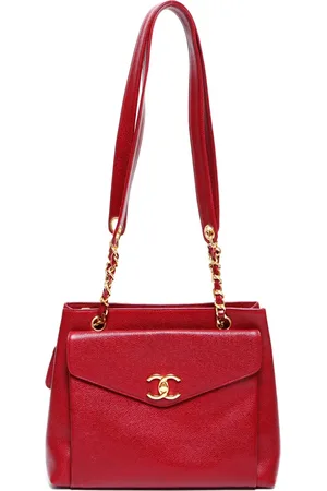 CHANEL 1994-1996 CC leather tote bag