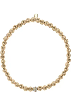 Sydney Evan 14kt yellow diamond beaded bracelet