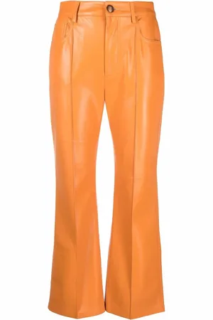 Nanushka Faux-leather flared trousers