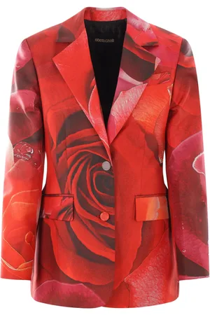 Roberto Cavalli Garden Rose-print blazer