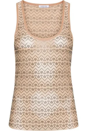 Patrizia Pepe Rhinestone-patterned tank top