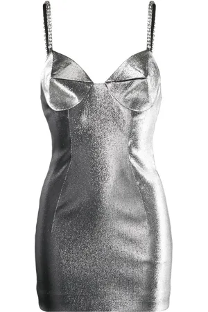 AREA Metallic minidress