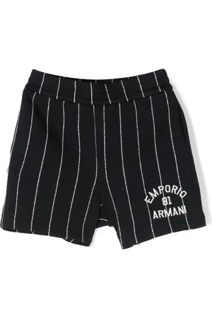 Emporio Armani Stripe-pattern stretch shorts
