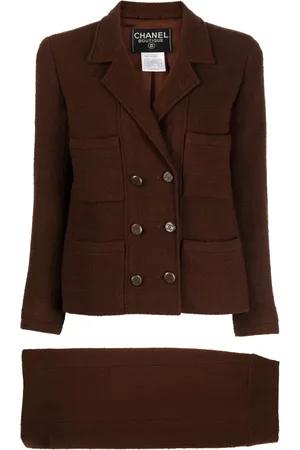 CHANEL 1998 double-breasted skirt suit