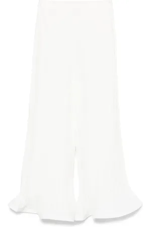 Rowen Rose Pleated cropped trousers