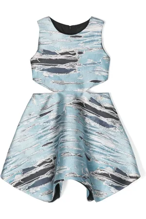 John Richmond Patterned cut-out detailed dress