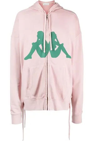 FAITH CONNEXION Logo-print zip-up hoodie