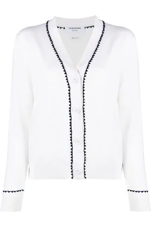 Thom Browne V-neck cotton cardigan