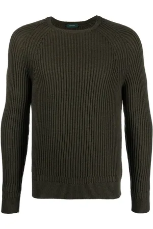 ZANONE Crew-neck ribbed knit jumper