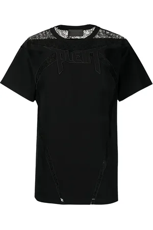 Philipp Plein Lace-panelled T-shirt