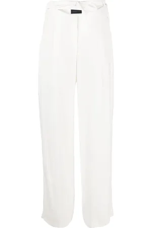 EUDON CHOI Loches belted straight-leg trousers