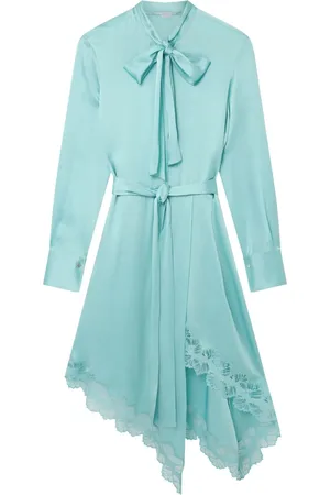 Stella McCartney Double satin lace-trim dress
