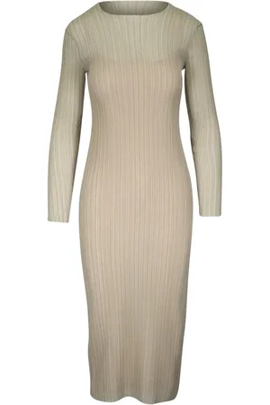 Vince Plissé-effect midi dress