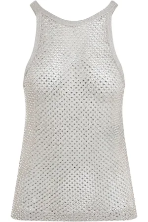 Tom Ford Crystal-embroidered racerback tank top
