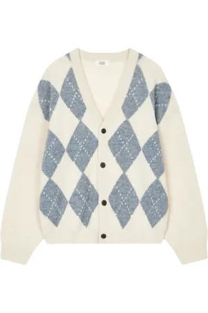Studio Tomboy Argyle-pattern cardigan