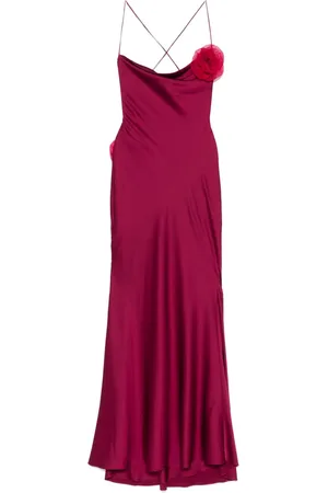 Parlor Floral-appliqu?? maxi dress