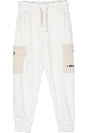 Trussardi Logo-embroidered cotton track pants