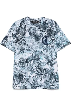Roberto Cavalli Monogram jungle-print T-shirt