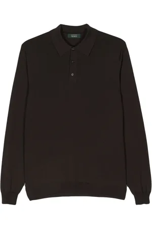 ZANONE Fine-knit polo shirt