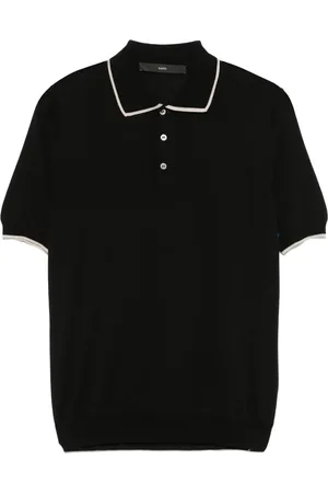 SAPIO Contrasting-trim polo shirt