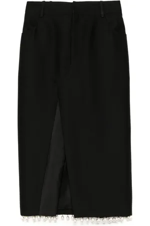 KIMHEKIM Long pearl-embellished skirt