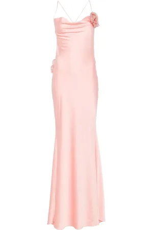 Parlor Floral-appliqu?? maxi dress