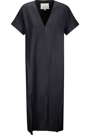 STUDIO NICHOLSON V-neck short-sleeved dress