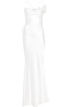 Parlor Floral-appliqu?? maxi dress