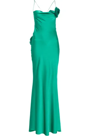 Parlor Floral-appliqu?? maxi dress