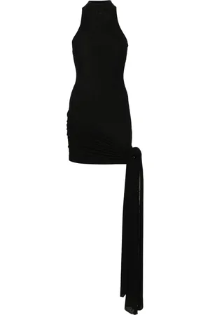 AYA MUSE Keefe draped knitted dress