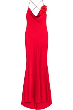 Parlor Floral-appliqu?? maxi dress