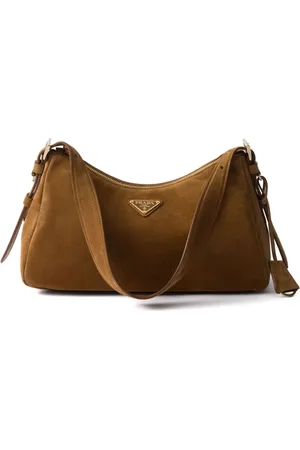 Prada Medium Aim??e suede shoulder bag
