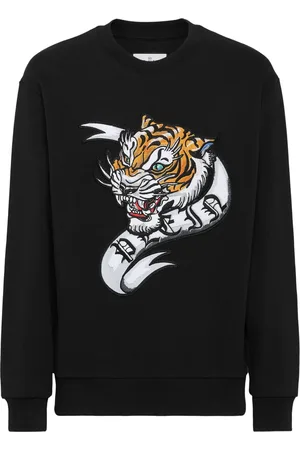 Philipp Plein Tattoo-print cotton sweatshirt