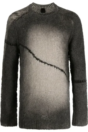 TRANSIT Faded-effect intarsia-knit jumper