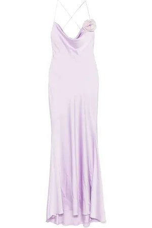 Parlor Floral-appliqu?? maxi dress