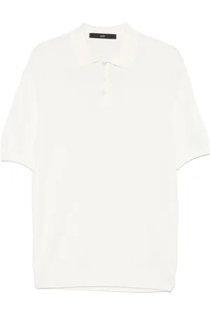 SAPIO Honeycomb-knit polo shirt
