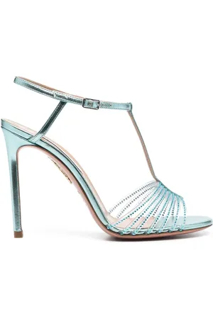 Aquazzura Amore Mio 105mm crystal sandals