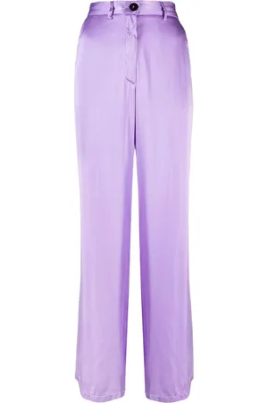 FORTE FORTE Loose-fitting silk trousers