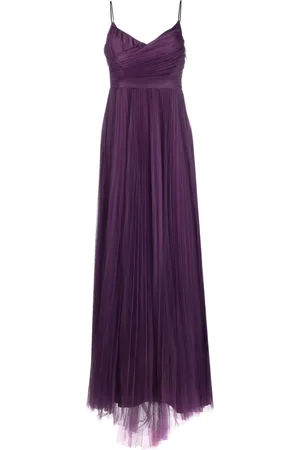 Fabiana Filippi Pleated tulle maxi dress