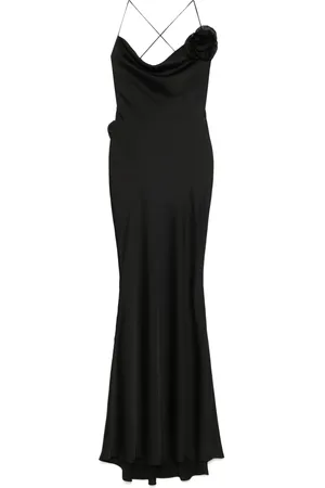 Parlor Floral-appliqu?? maxi dress