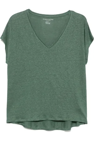 Majestic Slub-texture T-shirt